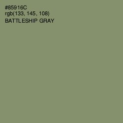 #85916C - Battleship Gray Color Image