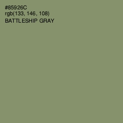 #85926C - Battleship Gray Color Image