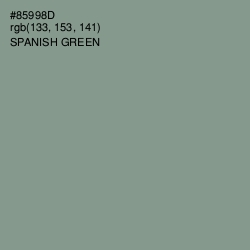 #85998D - Spanish Green Color Image