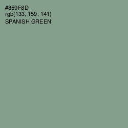 #859F8D - Spanish Green Color Image