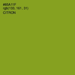 #85A11F - Citron Color Image