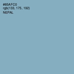 #85AFC0 - Nepal Color Image