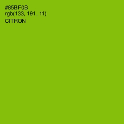 #85BF0B - Citron Color Image