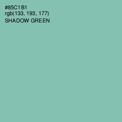 #85C1B1 - Shadow Green Color Image