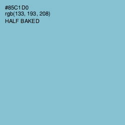 #85C1D0 - Half Baked Color Image