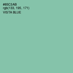 #85C3AB - Vista Blue Color Image