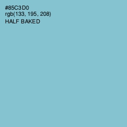 #85C3D0 - Half Baked Color Image