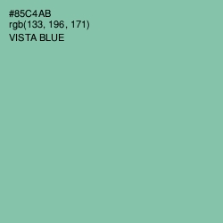 #85C4AB - Vista Blue Color Image