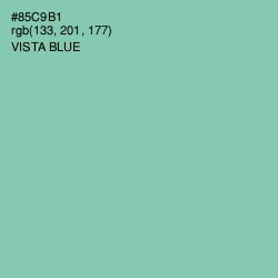 #85C9B1 - Vista Blue Color Image