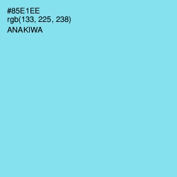 #85E1EE - Anakiwa Color Image