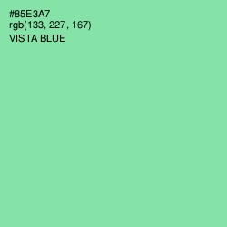 #85E3A7 - Vista Blue Color Image