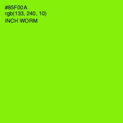 #85F00A - Inch Worm Color Image