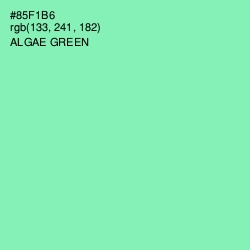 #85F1B6 - Algae Green Color Image