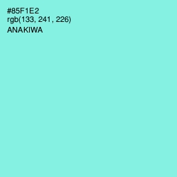 #85F1E2 - Anakiwa Color Image