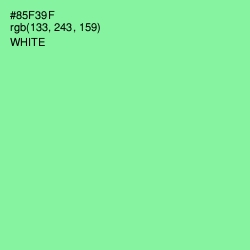 #85F39F - Mint Green Color Image