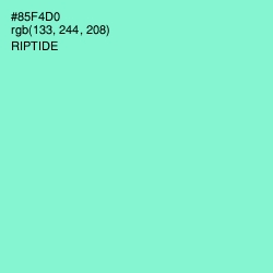 #85F4D0 - Riptide Color Image