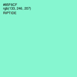 #85F6CF - Riptide Color Image
