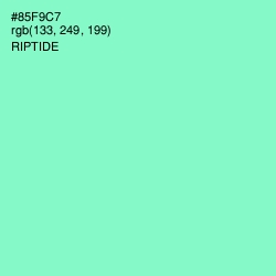#85F9C7 - Riptide Color Image