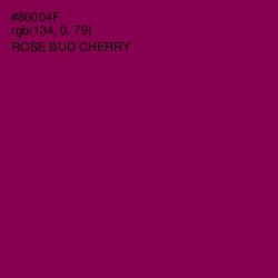 #86004F - Rose Bud Cherry Color Image