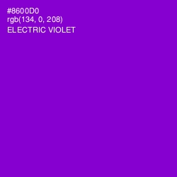 #8600D0 - Electric Violet Color Image