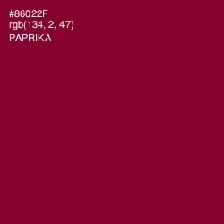 #86022F - Paprika Color Image