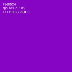 #8605C4 - Electric Violet Color Image