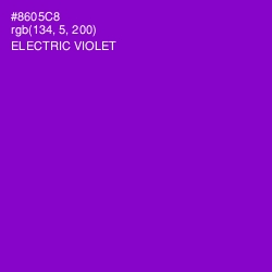 #8605C8 - Electric Violet Color Image