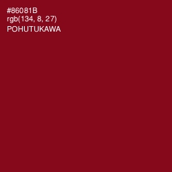 #86081B - Pohutukawa Color Image