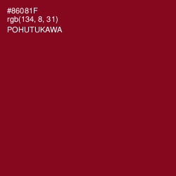 #86081F - Pohutukawa Color Image
