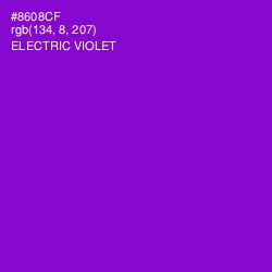 #8608CF - Electric Violet Color Image