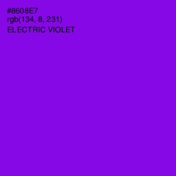 #8608E7 - Electric Violet Color Image