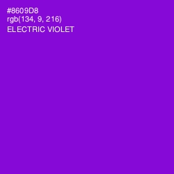 #8609D8 - Electric Violet Color Image