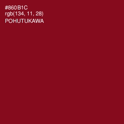 #860B1C - Pohutukawa Color Image