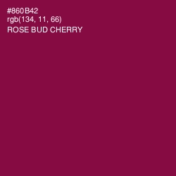 #860B42 - Rose Bud Cherry Color Image