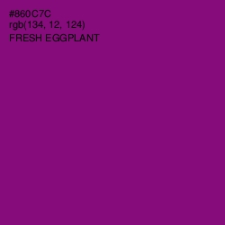 #860C7C - Fresh Eggplant Color Image