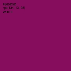 #860D5D - Cardinal Pink Color Image