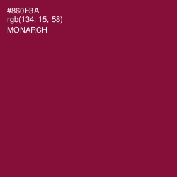 #860F3A - Monarch Color Image