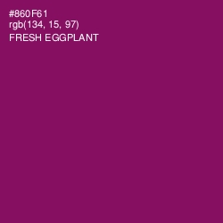 #860F61 - Fresh Eggplant Color Image