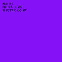 #8611F7 - Electric Violet Color Image