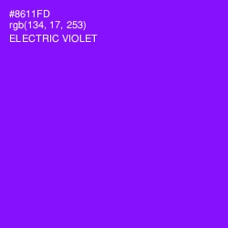 #8611FD - Electric Violet Color Image