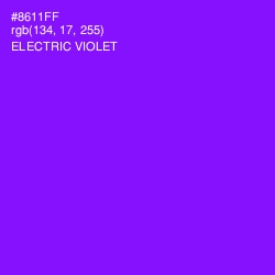 #8611FF - Electric Violet Color Image