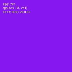 #8617F1 - Electric Violet Color Image