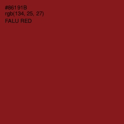 #86191B - Falu Red Color Image