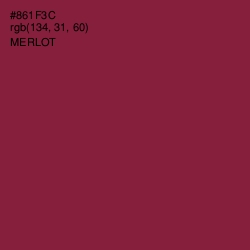 #861F3C - Merlot Color Image