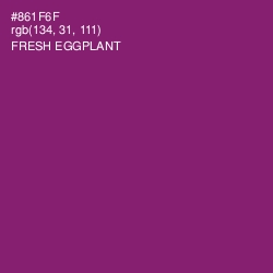 #861F6F - Fresh Eggplant Color Image