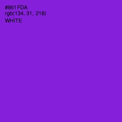 #861FDA - Electric Violet Color Image