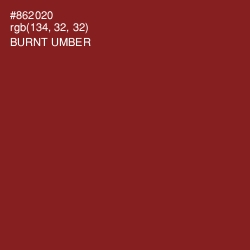 #862020 - Burnt Umber Color Image