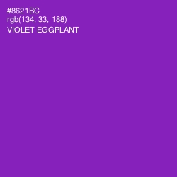 #8621BC - Violet Eggplant Color Image