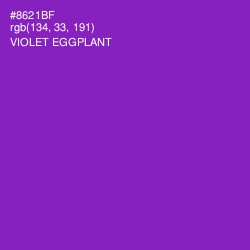 #8621BF - Violet Eggplant Color Image