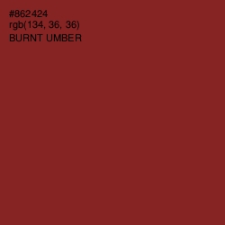 #862424 - Burnt Umber Color Image